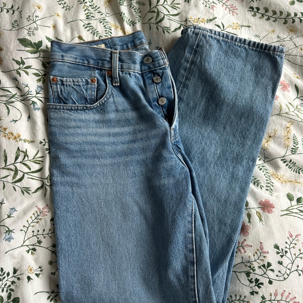 Levi's Light Blue Straight Leg Jeans